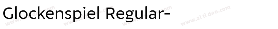 Glockenspiel Regular字体转换